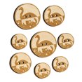 thumbnail image 1 of Nessie Loch Ness Monster Wood Buttons for Crochet Knitting Sewing DIY Craft - 1.00 Inch Medium (7pcs), 1 of 7