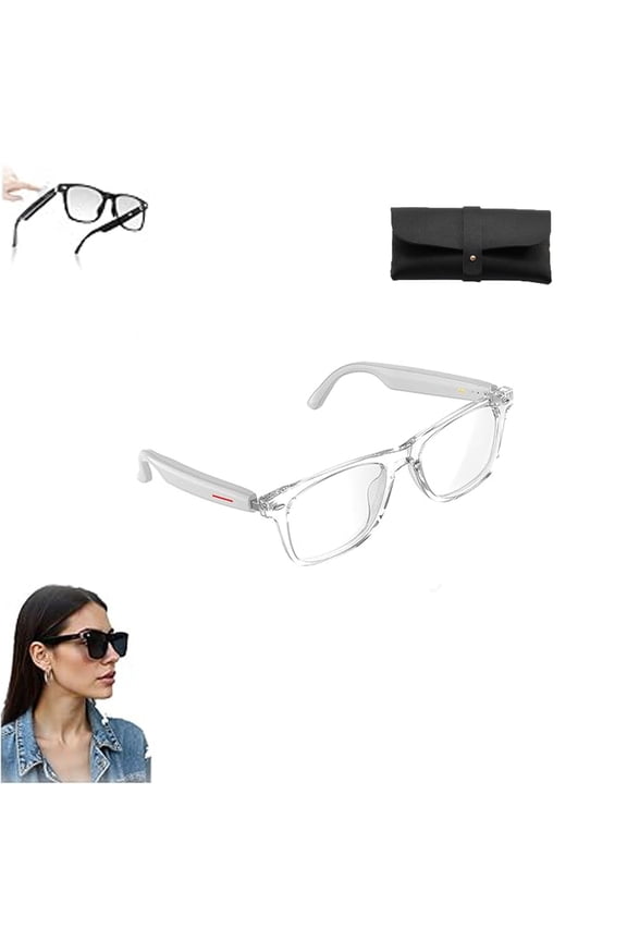Nessthub Glasses, Nessthub Smart Glasses, Ai Smart Glasses with HD Camera, Take Photos, Music Playback, Hands-Free Calling, for Men Women
