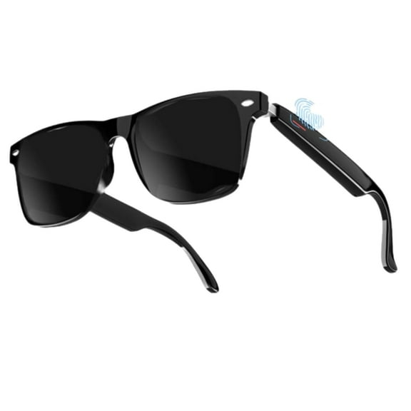 Nessthub Smart Glasses, Smart Wireless Multifunctional Headphones Sunglasses Hands-Free Call Music(black*1pcs)