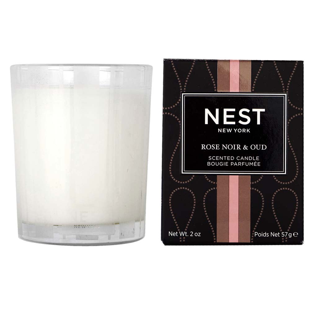 Rose Noir & Oud Black Votive Scented Candle 2 oz