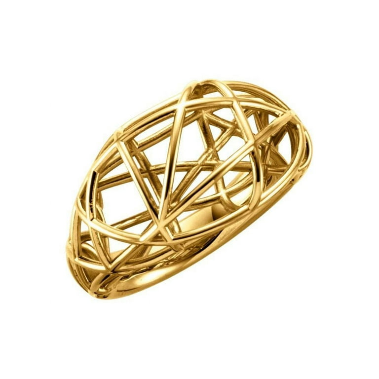 Nest Design Ring in 14k Yellow Gold Size