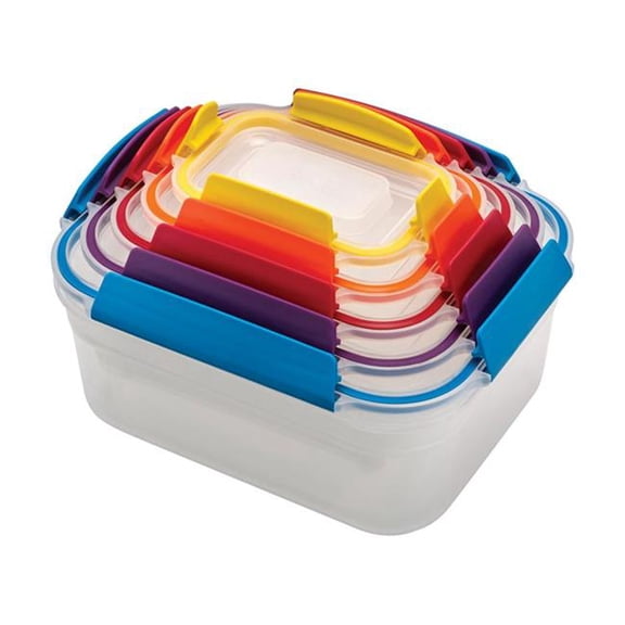 Nest Food Storage Container Set - Assorted Colors - 101 oz - Airtight Lids