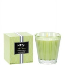 NEST New York Scented Classic Candle, Lime Zest & Matcha - 8.1 oz - Up to 60-Hour Burn Time - Reusable Glass Vessel