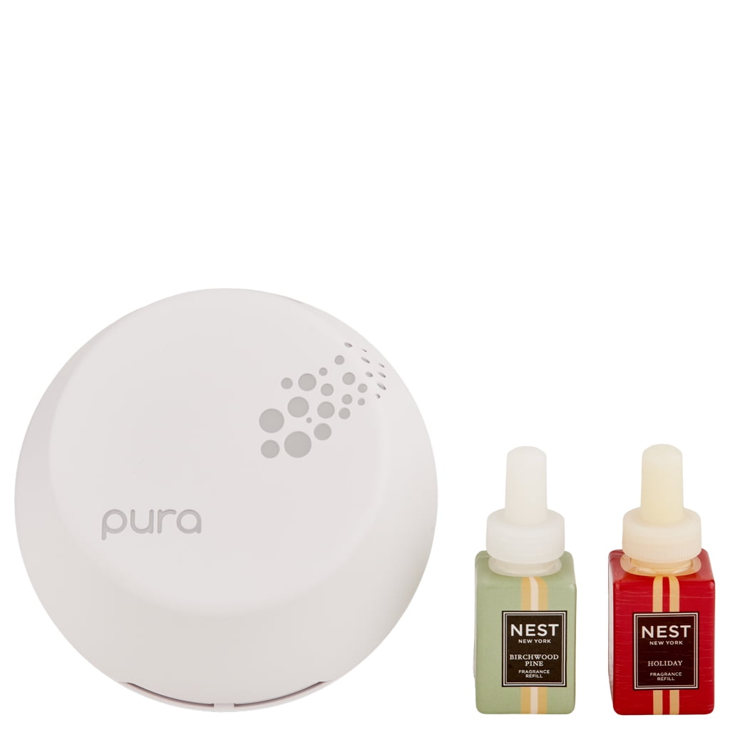 Pura Smart Home Fragrance Diffuser with Sea and Dune and Feu de Bois Fragrance