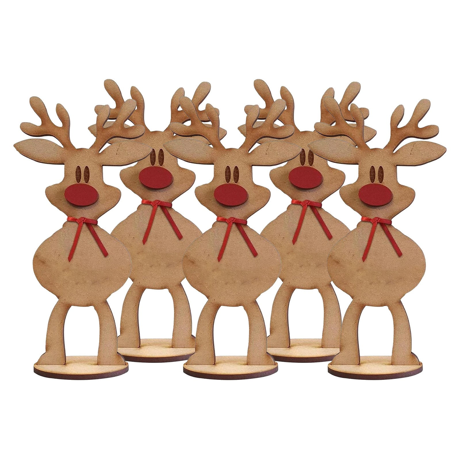 Nest & Nook Personalised Freestanding Deer Family Christmas Decoration