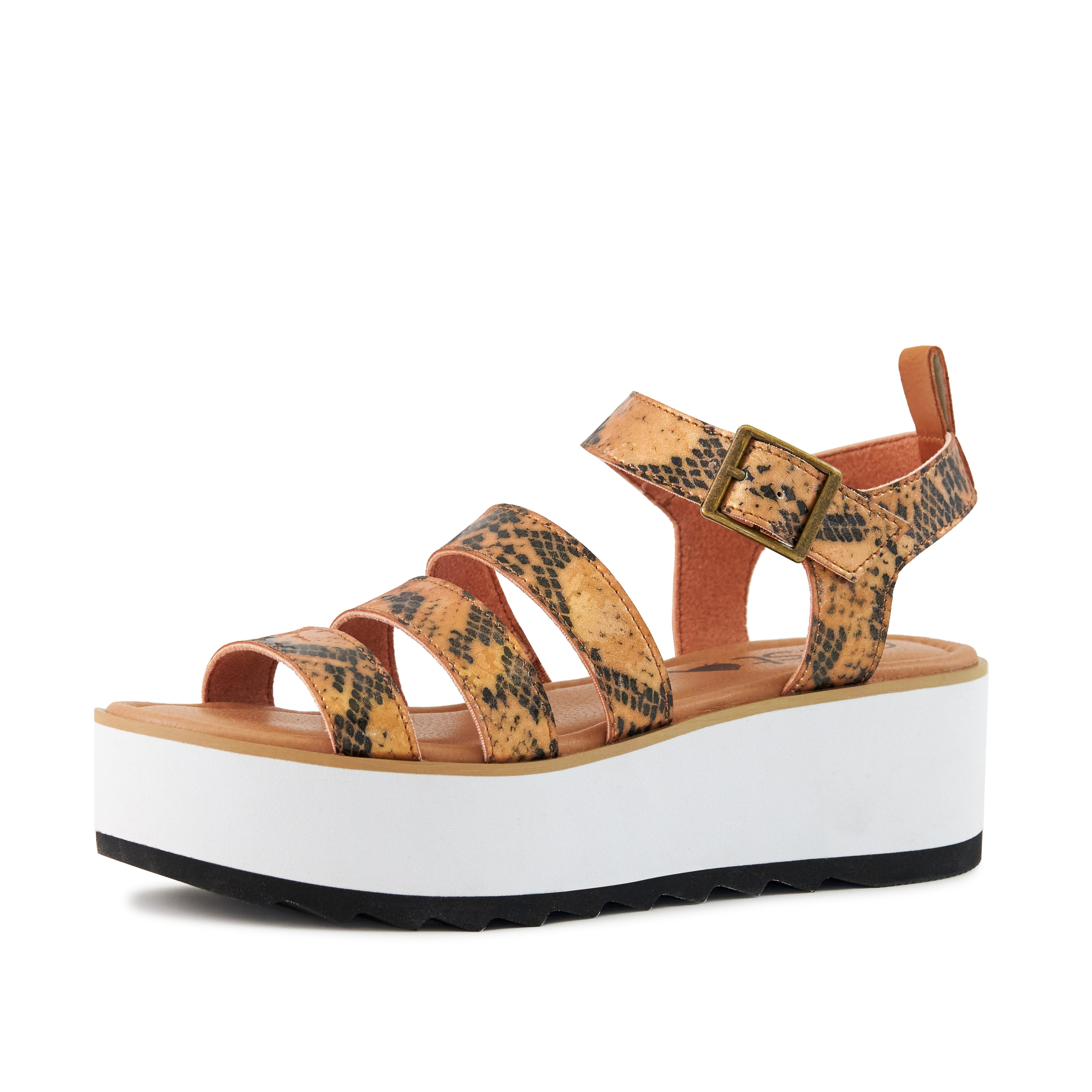Nest Shoes Women's Kauai SnakeTan Platform Sandal Ecofriendly Shoes