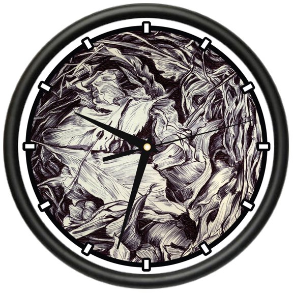 Nest Sketch  Design Wall Clock | Precision Quartz Movement | Décor For School Class Office Bedroom Decoration