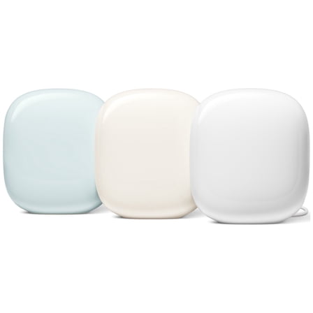 Nest Wifi Pro - Wi-Fi 6E - Reliable Home WiFi System with Fast Speed and Whole Home Coverage - Mesh Wi-Fi Router - Multicolor 3-pack