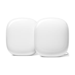 Nest Wifi Pro - Wi-Fi 6E - Reliable Home WiFi System with Fast Speed and Whole Home Coverage - Mesh Wi-Fi Router - Snow - 2-pack