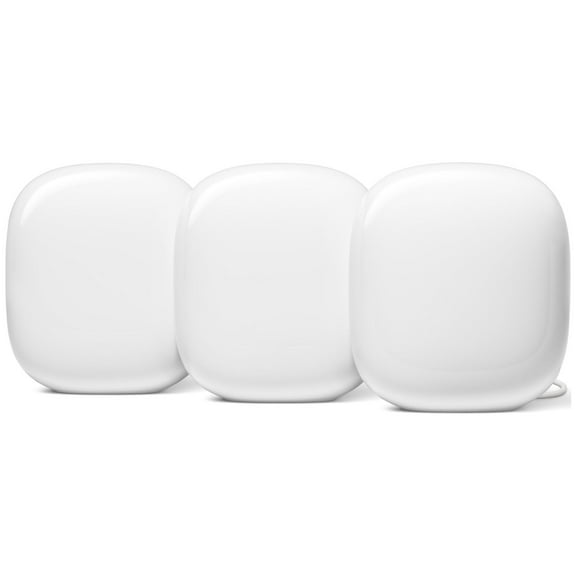 Nest Wifi Pro - Wi-Fi 6E - Reliable Home WiFi System with Fast Speed and Whole Home Coverage - Mesh Wi-Fi Router - Snow 3-pack