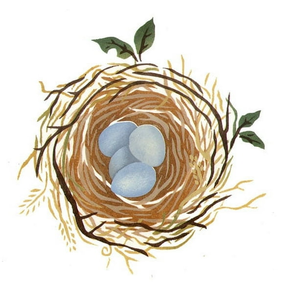 Nest of Eggs Wall Stencil - DEE759 by DeeSigns