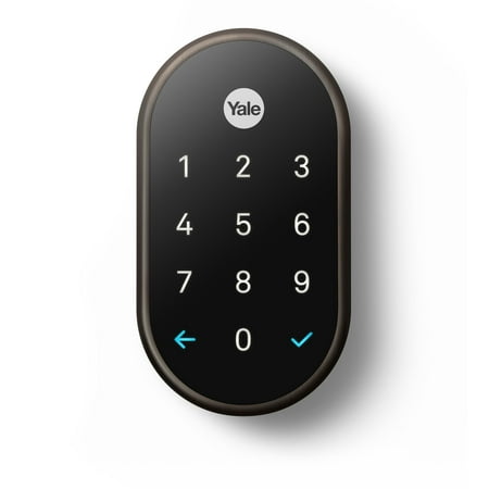 Nest x Yale - Smart Lock Wi-Fi Replacement Deadbolt with App/Keypad/Voice assistant Access - Oil Rubbed Bronze