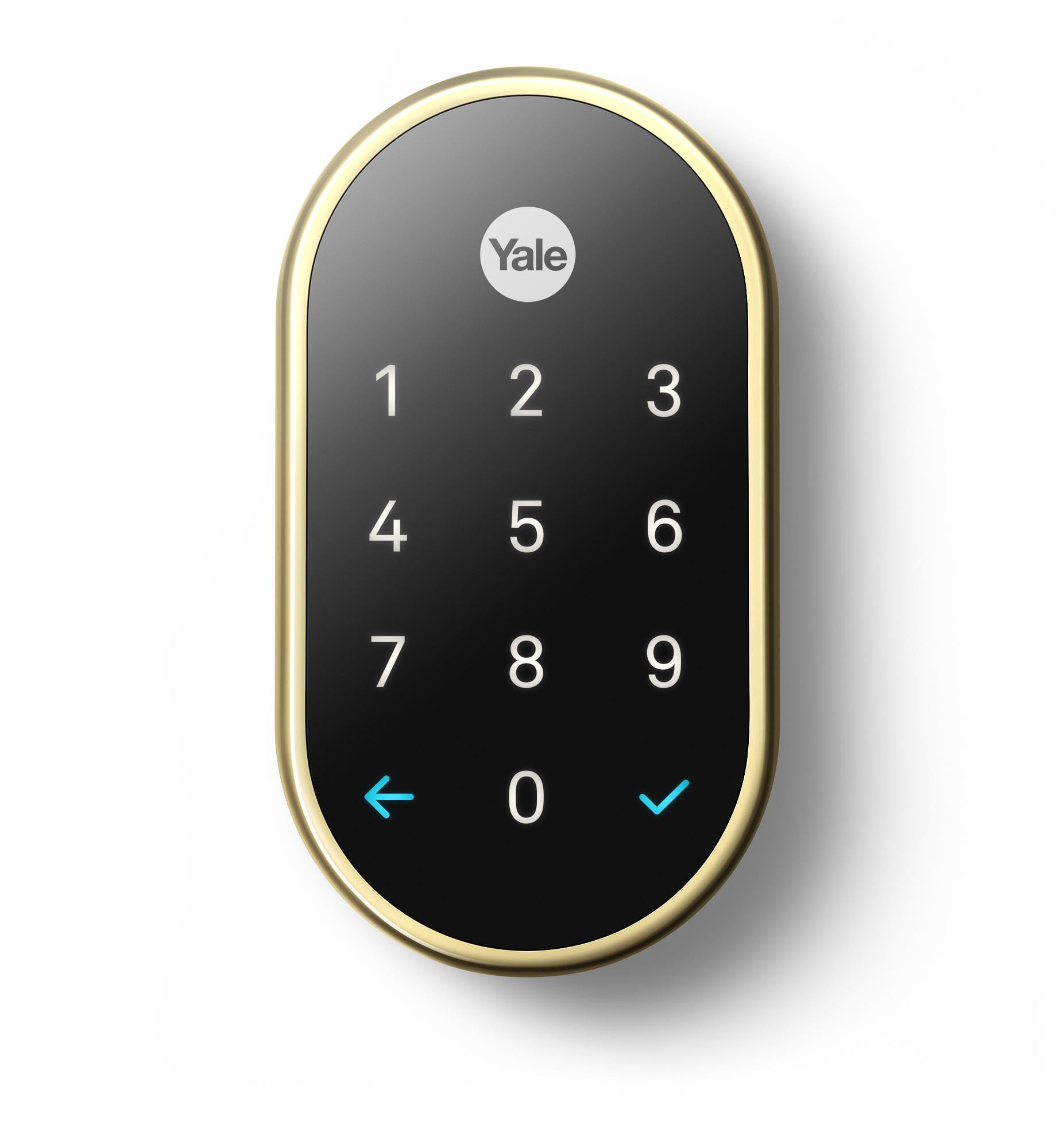 Nest x Yale Lock (Polished Brass) with Nest Connect