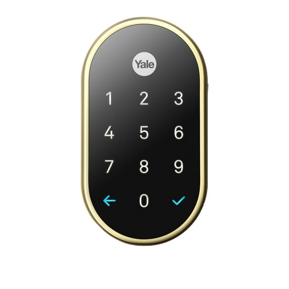 Nest x Yale Lock (Polished Brass) with Nest Connect