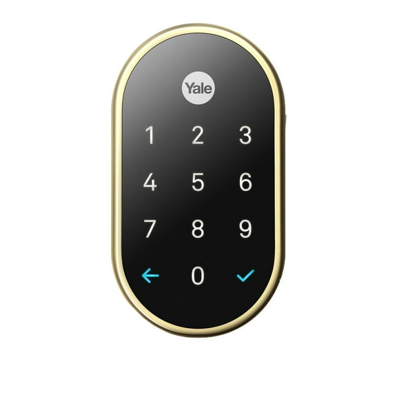 Nest x Yale Lock (Polished Brass) with Nest Connect