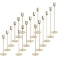 thumbnail image 1 of NestE 18 PCE Glod Candle Holders Set, Vintage Taper & Pillar Candle Sticks for Wedding, Dining Table, Fireplace Mantel, Elegant Home Decor, Housewarming Gift, Festive Centerpiece, 1 of 7