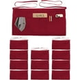 thumbnail image 1 of NestE Aprons with 4 Pockets (Available in 3 Pack / 7 Pack) 23.5'' X 11.5'', 1 of 9