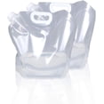 thumbnail image 1 of NestE - Collapsible Water Container Bag, BPA Free Food Grade Clear Plastic Storage Jug for Sport Camping Riding Mountaineer,Freezable, Food Grade (2-pack-1.3 Gal), 1 of 12