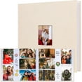 thumbnail image 1 of NestE Photo Album 4x6 600 Photos with Writing Space,4 x 6 Photo Book Linen Cover with Front Window, 4x6 Picture Album 600 Photos Photo Album Book for Wedding Kids Travel Family Baby Pictures (Beige), 1 of 15