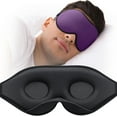 thumbnail image 1 of NestE Sleep Mask for Side Sleeper,Eye Mask for Sleeping Women Men, 3D Contoured Cup No Eye Pressure 100% Light Blocking Sleeping Mask with Adjustable Strap Night Blindfold Flight, Travel, Nap, Purple, 1 of 13