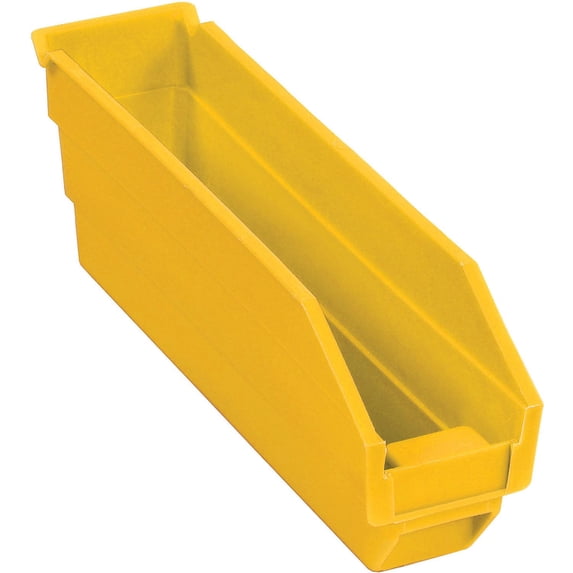 Global Industrial 184836YL Plastic Nesting Storage Shelf Bin - 2.75 x 11.625 x 4 in. - Yellow