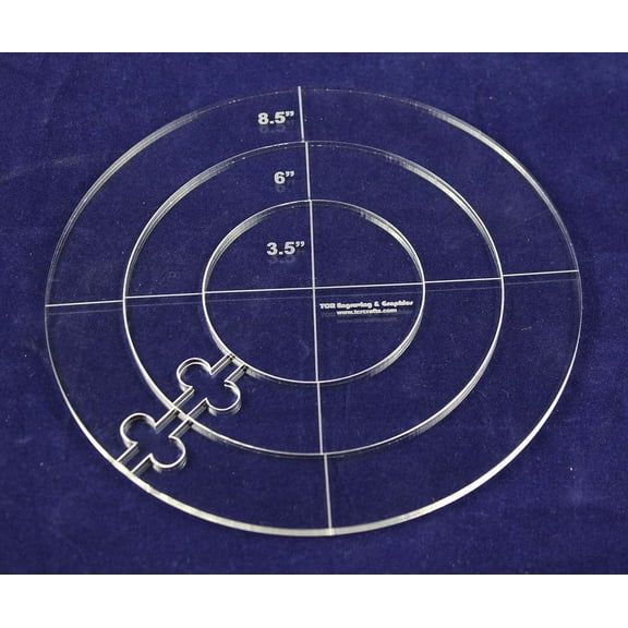 Nested Circle Set 3 Pc with inserts ~1/4" Thick