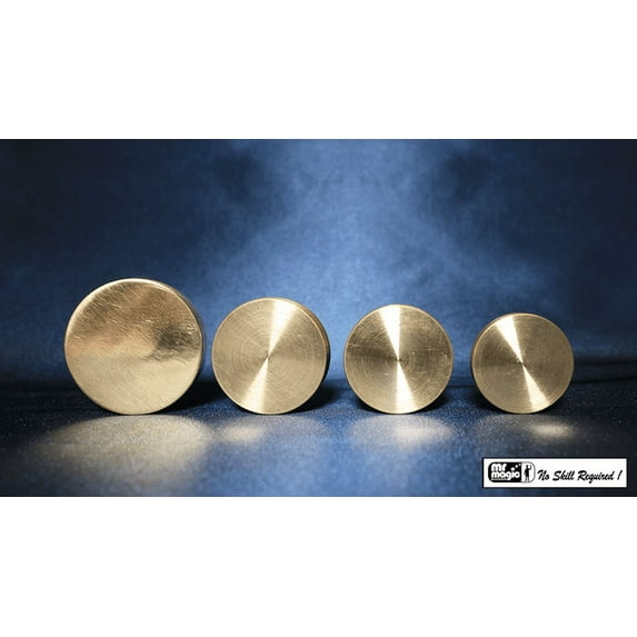 Nested Coin Box Brass (4) by Mr. Magic - Trick