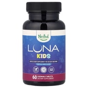 Nested Naturals Luna  Kids, Gentle Sleep Supplement, Tropical Berry , 60 Chewable Tablets