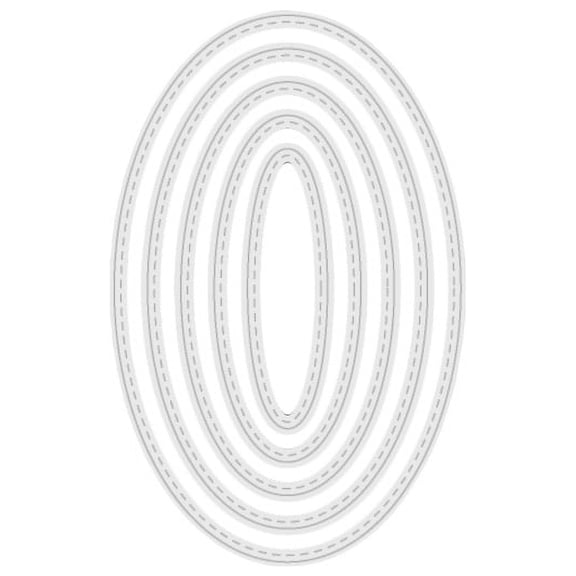Nested Oval Metal Cutting Die Exquisite Frames Die Cuts Embossing Template for Paper Art Crafts Photo Album Decor
