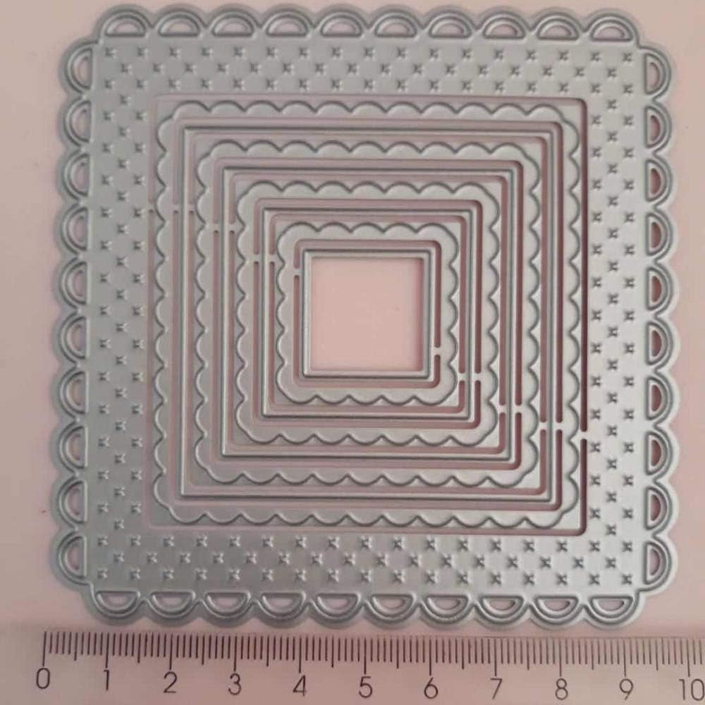 Square Frame Die Nested Scalloped Lace Square Frame Craft Cutting Dies,Square Frame Die ...