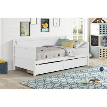 Nestfair  Twin Size Daybed with 2 Drawers White