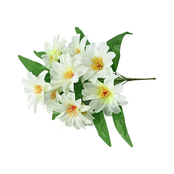 Nesthee Artificial Passion White Flower Stems 16 Heads For Home Decor Vase Wedding Centerpiece Event Decor