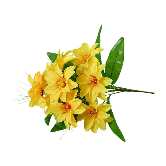 Nesthee Artificial Passion Yellow Flower Stems 17 Heads For Home Decor Vase Wedding Centerpiece Event Decor