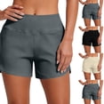 thumbnail image 1 of Nestiefly 2 in 1 Double Layer Running Shorts for Women High Waisted for Athletic Tennis Workout with Pockets Beige XL, 1 of 6