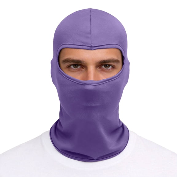 Nestiefly Balaclava Ski Mask for Men Full Face Mask Men Ski Mask Women Motorcycle Helmet Head Cover Summer Sun UV Protection Purple One Size