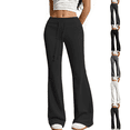 thumbnail image 1 of Nestiefly Flare Yoga Pants Women Soft Drawstring High Waist Lightweight Wide Leg Sweatpants 2026 Black L, 1 of 8