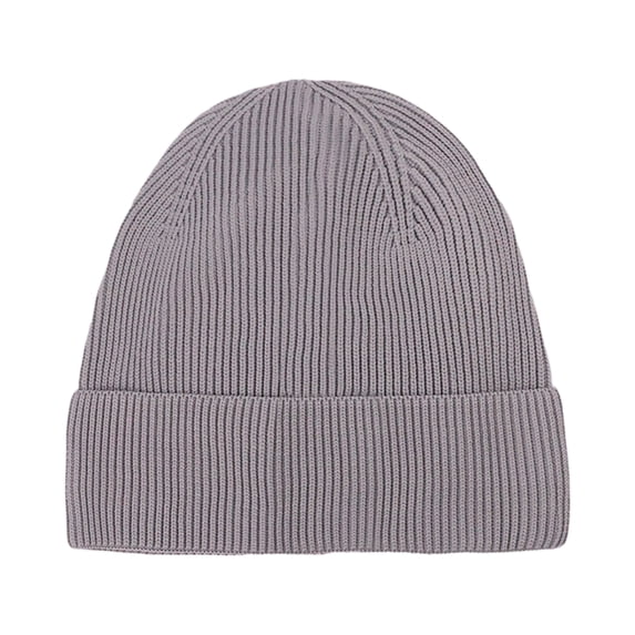 Nestiefly Knit Cuff Short Fisherman Beanie for Men Women, Spring Fall Winter Warm Hats, Trawler Skull Cap, Watch Cap Light Gray One Size