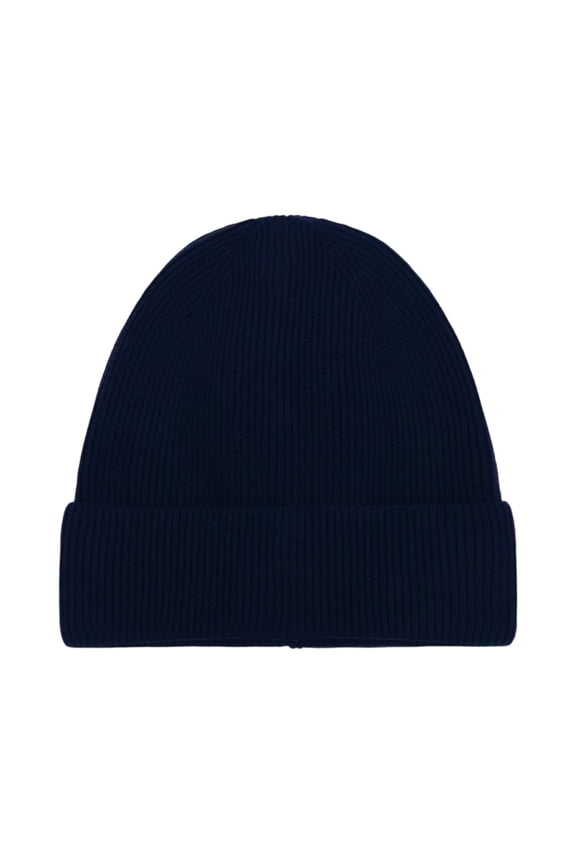 Knit Cuff Short Fisherman Beanie for Men Women, Spring Fall Winter Warm Hats, Trawler Skull Cap, Watch Cap Navy One Size