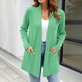 thumbnail image 1 of Nestiefly Lightweight Cardigan for Women 2026 Long Sleeve Open Front Casual Cardigans with Pockets Green XL, 1 of 5