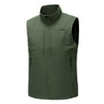thumbnail image 1 of Nestiefly Men's Lightweight Vest Sleeveless Outdoor Work Jacket for Travel Hiking Running Army Green 4XL, 1 of 4