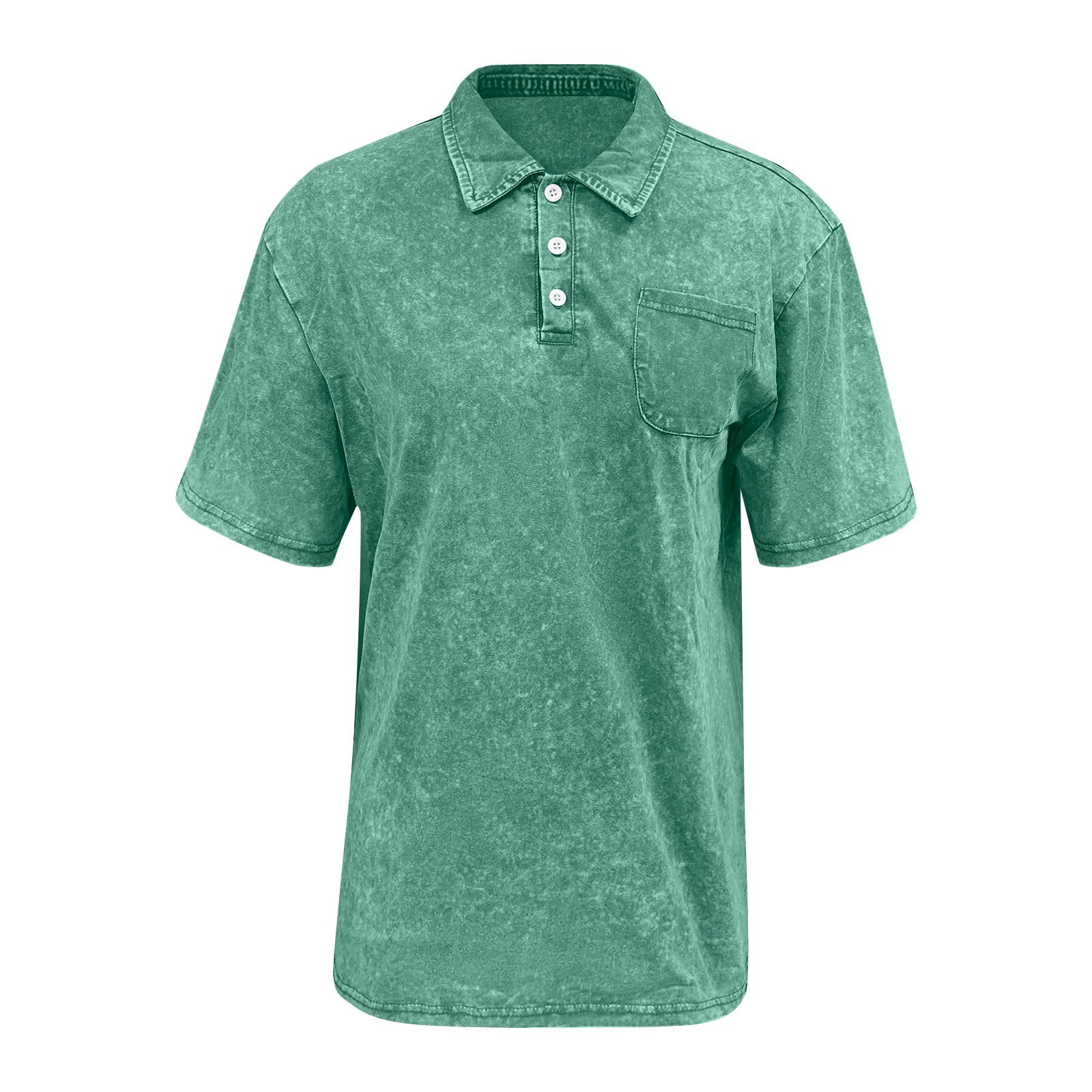 Nestiefly Men's Polo Shirts with Pocket Vintage Distressed Henley ...