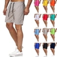 thumbnail image 1 of Nestiefly Men's Swim Trunks 5" Quick Dry Bathing Suit Workout Gym Shorts Sports Athletic Lightweight Short Pants with Pockets Saffron M, 1 of 5