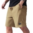 thumbnail image 1 of Nestiefly Mens 7 Inch Lightweight Shorts Drawstring High Waisted Waffle Knit Retro Board Shorts Above Knee Elastic Waist Jacquard Texture Business Sweat Shorts with Pockets Ginger XL, 1 of 5