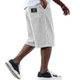 thumbnail image 1 of Nestiefly Mens Corduroy Shorts Casual Relaxed Fit Elastic Waist Drawstring 2026 Summer Beach Lightweight Comfort Lounge Short White 2XL, 1 of 3