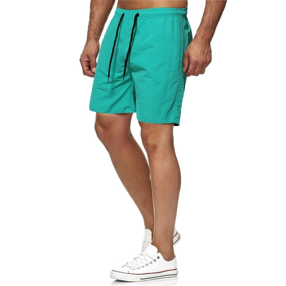 Nestiefly Mens Swim Trunks 5'' - Mesh Liner Quick Dry Beach Sports Athletic Lightweight Casual Swimwear Shorts with Pockets Mint Green 2XL