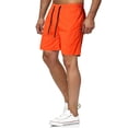 thumbnail image 1 of Nestiefly Mens Swim Trunks 5'' - Mesh Liner Quick Dry Beach Sports Athletic Lightweight Casual Swimwear Shorts with Pockets Saffron M, 1 of 4