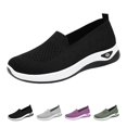 thumbnail image 1 of Nestiefly Orthopedic Shoes For Women Slip On Wide Width Breathable Shoes Walking Non Slip Arch Support Sneakers Black US-9.5, 1 of 8