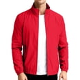 thumbnail image 1 of Nestiefly Rain Jacket Men Lightweight Raincoats with Hood Waterproof Windproof Windbreaker with Pockets for Outdoor Travel 2026 Red 6XL, 1 of 6