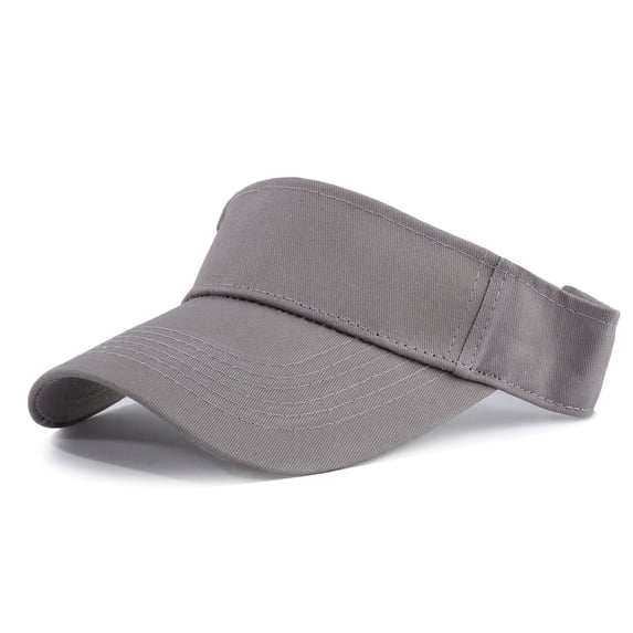 Nestiefly Sports Sun Visor Hats Adjustable Quick-Dry Sun Visor Caps for Women and Men Tennis Golf Running Beach Outdoor Caps Gray One Size