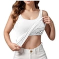 thumbnail image 1 of Nestiefly Tank Tops with Built in Bras for Women Sports Cute Cami Workout Plus Size Camisoles Spaghetti Strap Under Clothes Wine S, 1 of 6